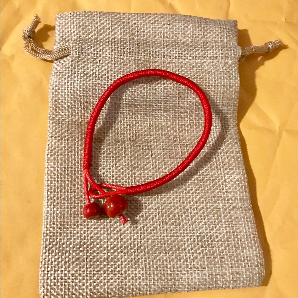 Lucky WRed String Handmade Ceramic Bracelets